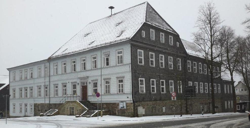 Das Amtsgericht Clausthal-Zellerfeld im Winter